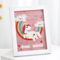 Pintura de diamante por números Kits para crianças unicórnio ,Coruja, alce cristal de strass ( Estimule  o lado artístico do seus filhos )