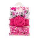 Conjunto com 3 tiaras macias para bebês (Vários estilos e cores)