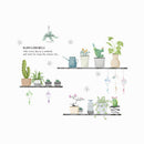 Adesivos de parede criativos, para casa e cozinha(Tema de flores,suculentas,bonsai em vaso)