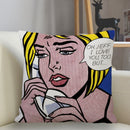 Fronha quadrada personalizada Musife pop art(Fronha com ziper 35 * 35,40 * 40,45 * 45)