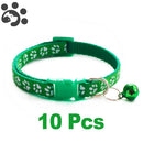 Conjunto com 10 coleiras para Pets de pequeno porte  (Seu pet estiloso com várias cores)