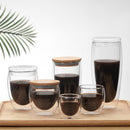 Copo de vidro duplo parede resistente ao calor, JANKNG (Copo de café e cerveja resistente)