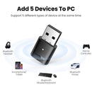 Bluetooth 5.0 Adap 4.0 para PC Alto-falante Mouse Sem Fio Música Receptor de Áudio Transmissor aptx