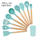 Conjunto de utensílios de cozinha ,material silicone antiaderente e ecológico
