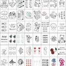 Tatugens temporárias, lindos estilos ( KIT 48 pçs)