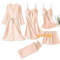 Conjunto de pijama completo com 5 peças ( Presente completo)