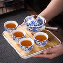 Conjunto de Chávena de Chá Chinês de Flores requintada,diversos temas(A hora do seu chá com um toque oriental)