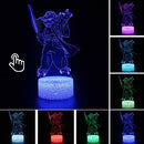 Lâmpada LED  Star Wars,Anime Figura Acrílica 3D