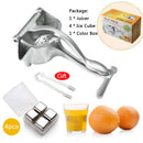 Espremedor de suco manual(Liga de alumínio de pressão para laranja, limao, melancia etc..)