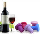 Tampas de garrafa em forma de rolha de vinho ( 6 cores)