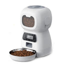 Robô dispensador automático para cães e gatos  3,5 litros comedouro bebedouro de 2 Litros(Gravação de voz)