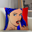 Fronha quadrada personalizada Musife pop art(Fronha com ziper 35 * 35,40 * 40,45 * 45)