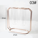 Suporte para flores simples nórdico com moldura de ferro (Vaso para decoração simples)