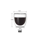 Copo de vidro duplo parede resistente ao calor, JANKNG (Copo de café e cerveja resistente)