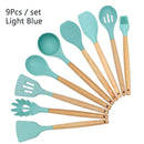 Conjunto de utensílios de cozinha ,material silicone antiaderente e ecológico