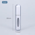 Acessório de metal. mini spray para guardar perfumes ideal para viagens e passeios.
