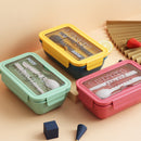 Lancheira de 1100ml para micro-ondas e bolsa (Recipiente de comida portátil de 2 camadas )