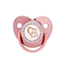 Chupeta de silicone  Rosa com strass  (Vários temas e cores)