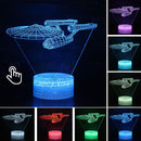 Lâmpada LED  Star Wars,Anime Figura Acrílica 3D