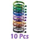 Conjunto com 10 coleiras para Pets de pequeno porte  (Seu pet estiloso com várias cores)