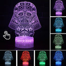 Lâmpada LED  Star Wars,Anime Figura Acrílica 3D