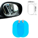 Película de filme transparente à prova de chuva para carros, espelho retrovisor(Auxilia na seguraça do motorista em dias chuvosos ou secos)2 peças