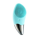Mini escova de limpeza facial elétrica ultra-sônica ( Limpador facial de silicone para limpeza de poros profundos)