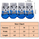Meias antiderrapantes tricotadas para cães e gatos(Pequeno e médio porte/4 unidades)