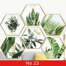Adesivo de parede folhas verdes tropicais(Para quarto infantil,sala, quintal, decoração/ removível) Material ecológico