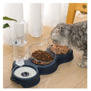 Comedouro automático de três tigelas para pets
