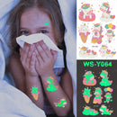 Tatuagem Luminosa para noite,adesivo temporário á Prova D' Água(Tatuagem flourescente)
