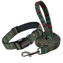 Coleira de cachorro personalizada com trela de nylon (Coleira com Identificação de animais, super estilosa)