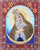 Tela terapêutica artística,com diamantes coloridos   (Tema cristão)