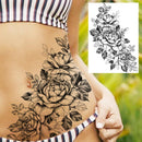 Tatuagens temporária de flores (Pintura de arte corporal sexy /Tatuagens de pernas e braço  / Tatuagem realista vários estilos,adesivo )