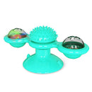 Brinquedo Pet moinho de vento para gatos (Brinquedos giratórios para gato,auxilia a limpeza dos dentes  bola LED )