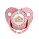 Chupeta de silicone  Rosa com strass  (Vários temas e cores)