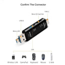 Leitor de cartão de memória adaptador (5 em 1 multifuncional usb 2.0 tipo c/usb/micro usb/tf/sd)