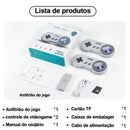 Console de jogos estilo super nintendo retrõ 900 a 3500 jogos(Compatilhe momentos nostalgicos e felizes com esse video game e sua família)