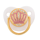 Chupeta de silicone  Rosa com strass  (Vários temas e cores)