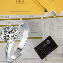 Anéis de luxo Moissanite , em prata esterlina 925 (Surpreenda quem você ama)
