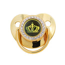 Chupeta de silicone  Rosa com strass  (Vários temas e cores)