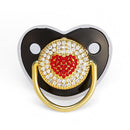 Chupeta de silicone  Rosa com strass  (Vários temas e cores)