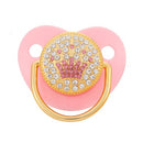 Chupeta de silicone  Rosa com strass  (Vários temas e cores)