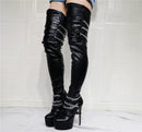 Bota over Punker, estilo dominatrix