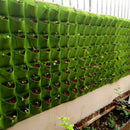Bolsos para plantas na parede , decoração de jardim vertical