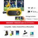Mini Projetor GALAXY 1080P Full HD 480P LED (Projetor para android,IPhone, iPad /Tenha um cinema portátil usando seu celular)