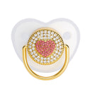 Chupeta de silicone  Rosa com strass  (Vários temas e cores)