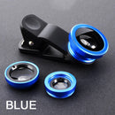 Kit de lente para câmera de celular angular lente olho de peixe(Suporte universal para todos os telefones celulares)