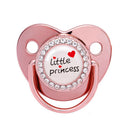 Chupeta de silicone  Rosa com strass  (Vários temas e cores)