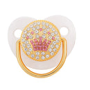 Chupeta de silicone  Rosa com strass  (Vários temas e cores)